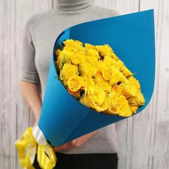 Букет Желтые розы [код товара: 173964ki]